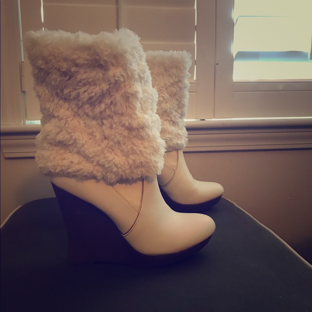 Jennifer Lopez Faux Fur Boots